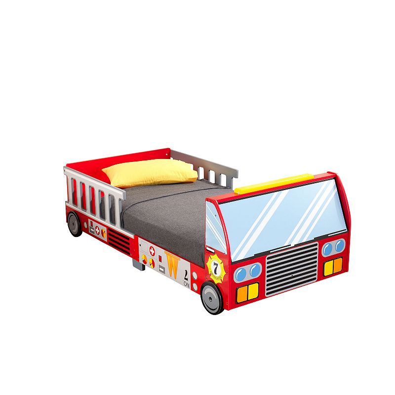 88983072 KidKraft Fire Truck Toddler Bed, Red sku 88983072