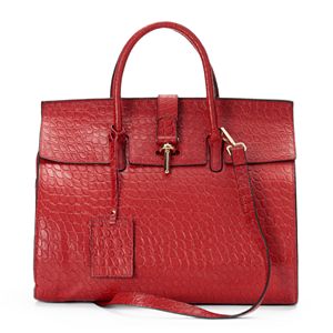 Donna Bella Glanna Embossed Convertible Large Satchel