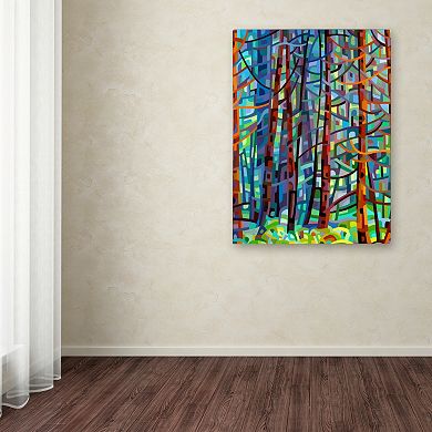 Trademark Fine Art Mandy Budan "In A Pine Forest" Canvas Wall Art