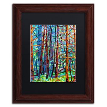 Trademark Fine Art Mandy Budan "In A Pine Forest" Matted Framed Wall Art