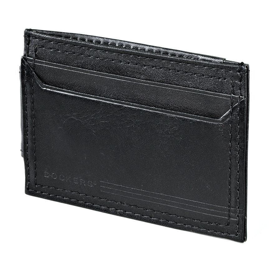 Dockers Glazed Leather Magnetic Money Clip Front Pocket Card Case ...