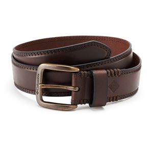 Men's Columbia Stitched Bridle Leather Belt