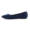 SO® Women's Pointed-Toe Ballet Flats