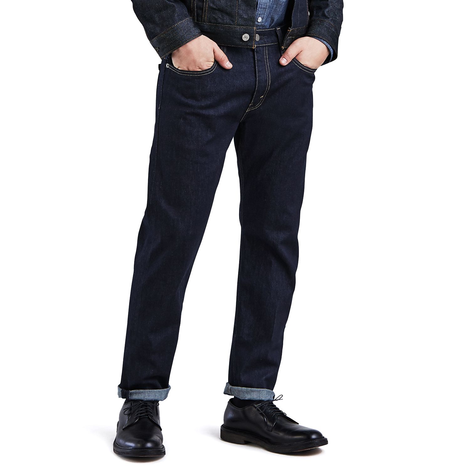 levi's 502 regular tapered jeans blue