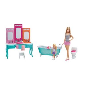 Barbie & Chelsea Bathroom Playset