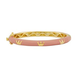 Junior Jewels Kids' Brass Crown Bangle Bracelet