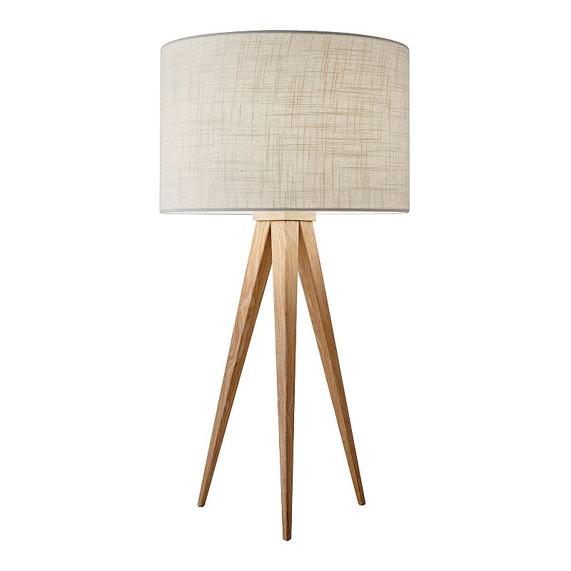 Adesso Director Table Lamp, Beig/Green
