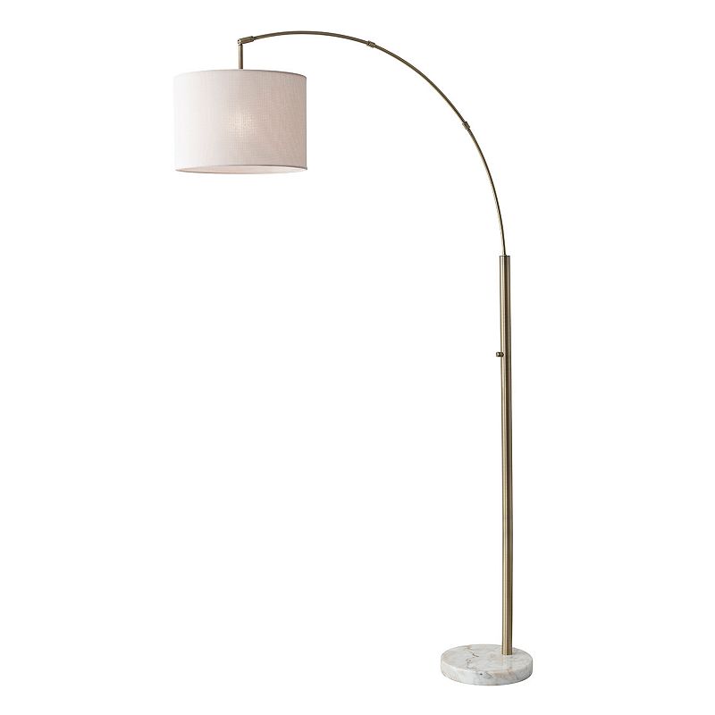 Adesso Bowery Arc Lamp, Gold