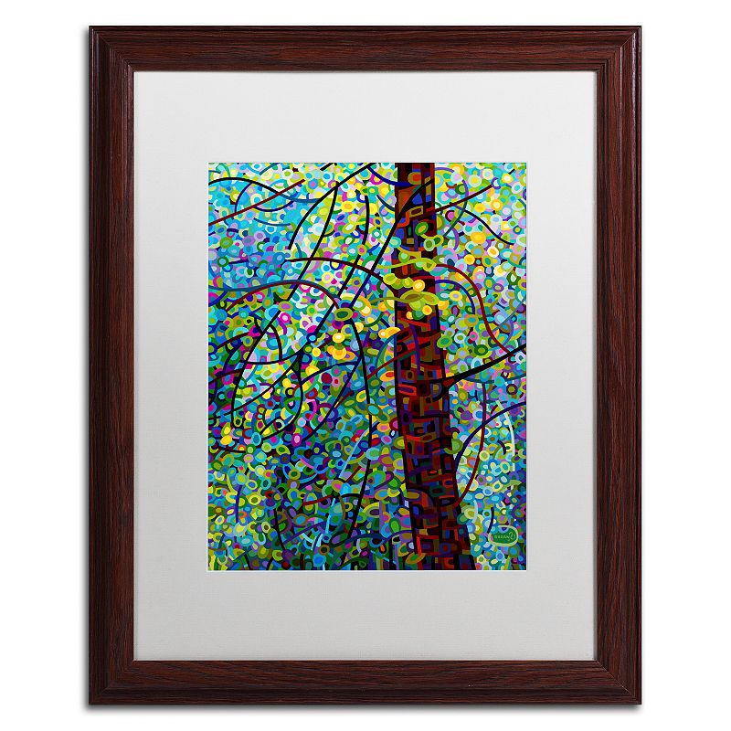 Trademark Fine Art Mandy Budan Pine Sprites Matted Framed Wall Art, Bl