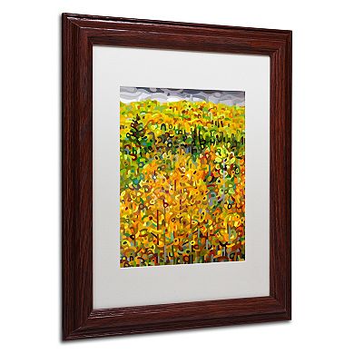 Trademark Fine Art Mandy Budan "Towards Autumn" Matted Framed Wall Art
