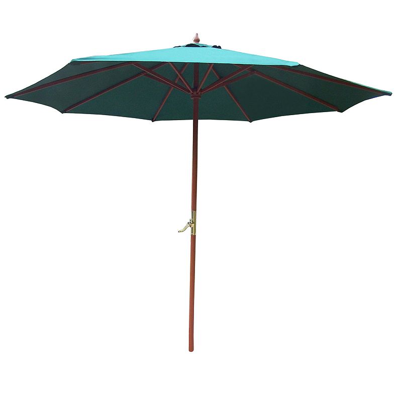 95763427 9-ft. Outdoor Crank Umbrella, Green sku 95763427