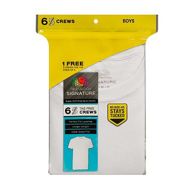Boys Fruit of the Loom 6-pack Crewneck Tees