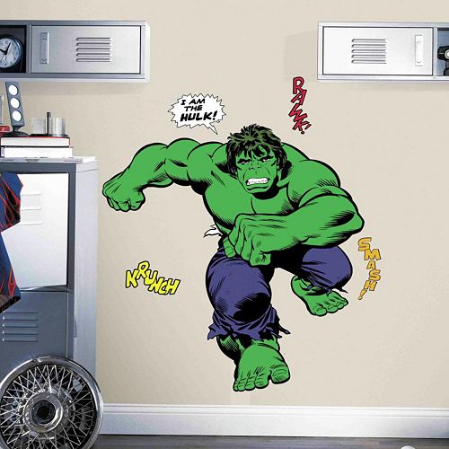 Marvel Hulk Comic Peel and Stick Giant Wall Decals by RoomMates