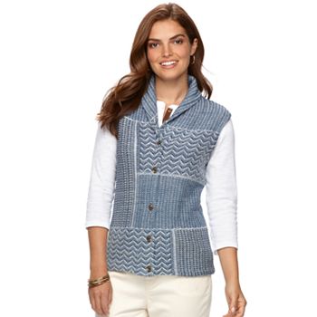 Women's Chaps Knit Sweater Vest