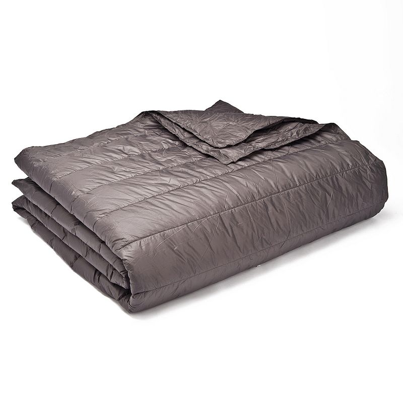 Perform PUFF Ultralight Down Alternative Indoor / Outdoor Blanket, Grey, Tw