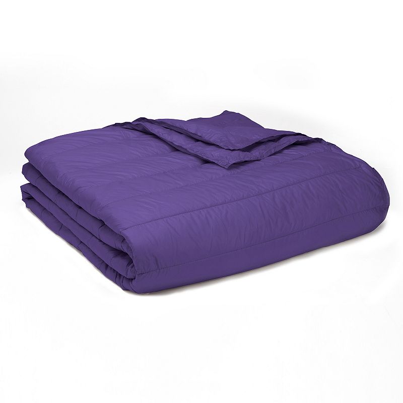 Perform PUFF Ultralight Down Alternative Indoor / Outdoor Blanket, Purple, 