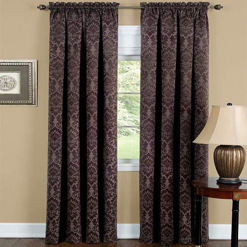 Sutton Blackout 1 Panel Damask Window Curtain