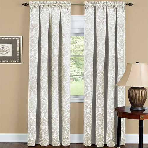 Sutton Blackout 1Panel Damask Window Curtain