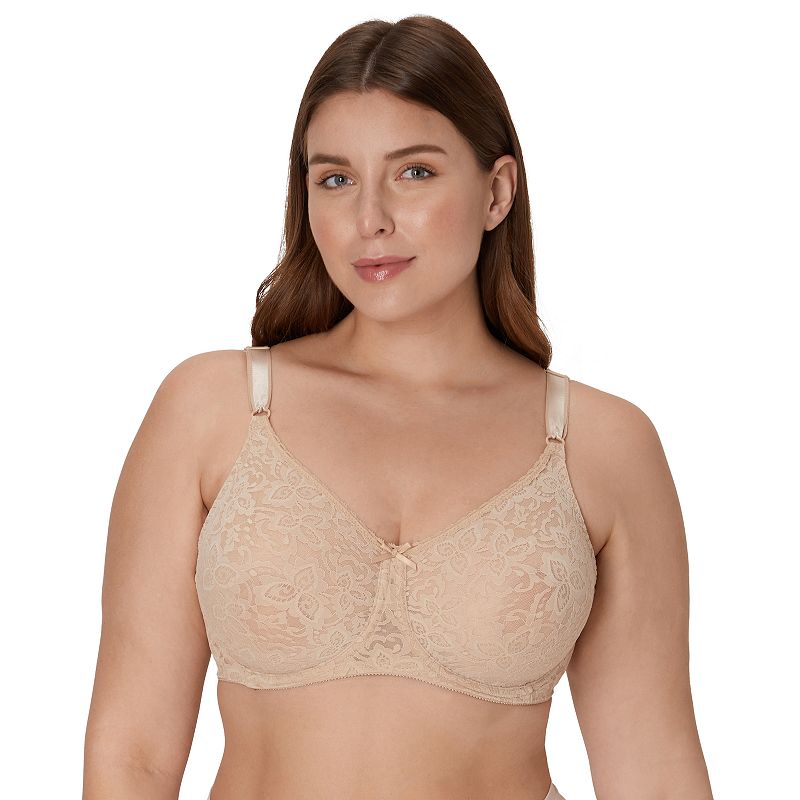 Bali Lace 'n Smooth Underwire Bra DF3432, Women's, Size: 38 C, Beige