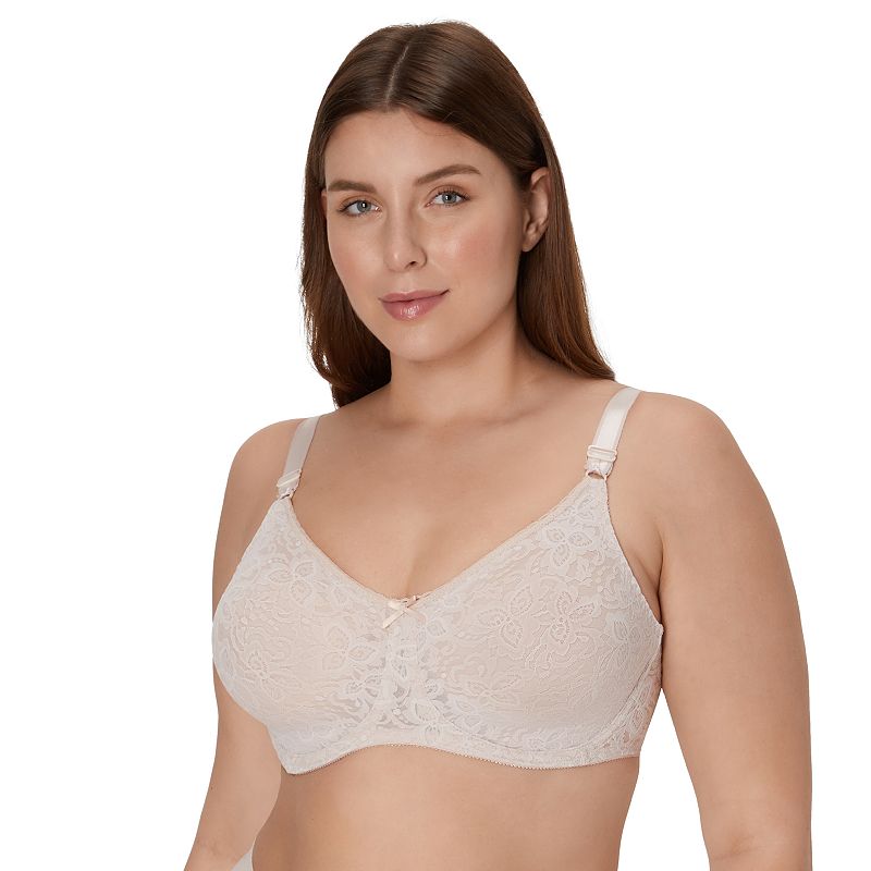 Bali Lace 'n Smooth Underwire Bra DF3432, Women's, Size: 36 Dd, Pink