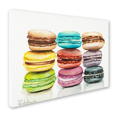 Trademark Fine Art 9 Macarons Canvas Wall Art