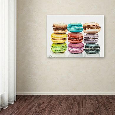 Trademark Fine Art 9 Macarons Canvas Wall Art