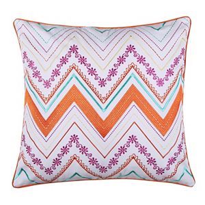 Bombay Spice Chevron Throw Pillow