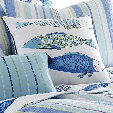 Catalina Fish Print Throw Pillow