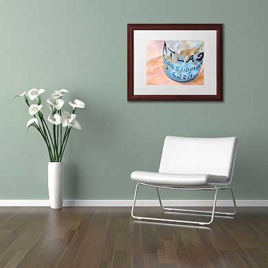 Trademark Fine Art Atlas Jar Wood Finish Matted Framed Wall Art