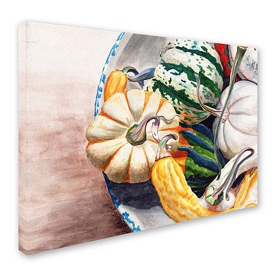 Trademark Fine Art Autumn Gourds Canvas Wall Art