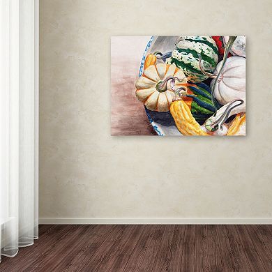 Trademark Fine Art Autumn Gourds Canvas Wall Art