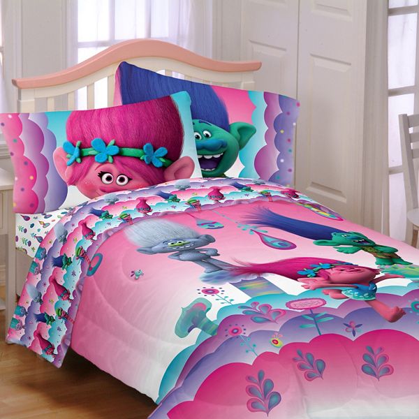 Dreamworks Trolls Delightful Day Comforter, Trolls Branch Twin Bedding