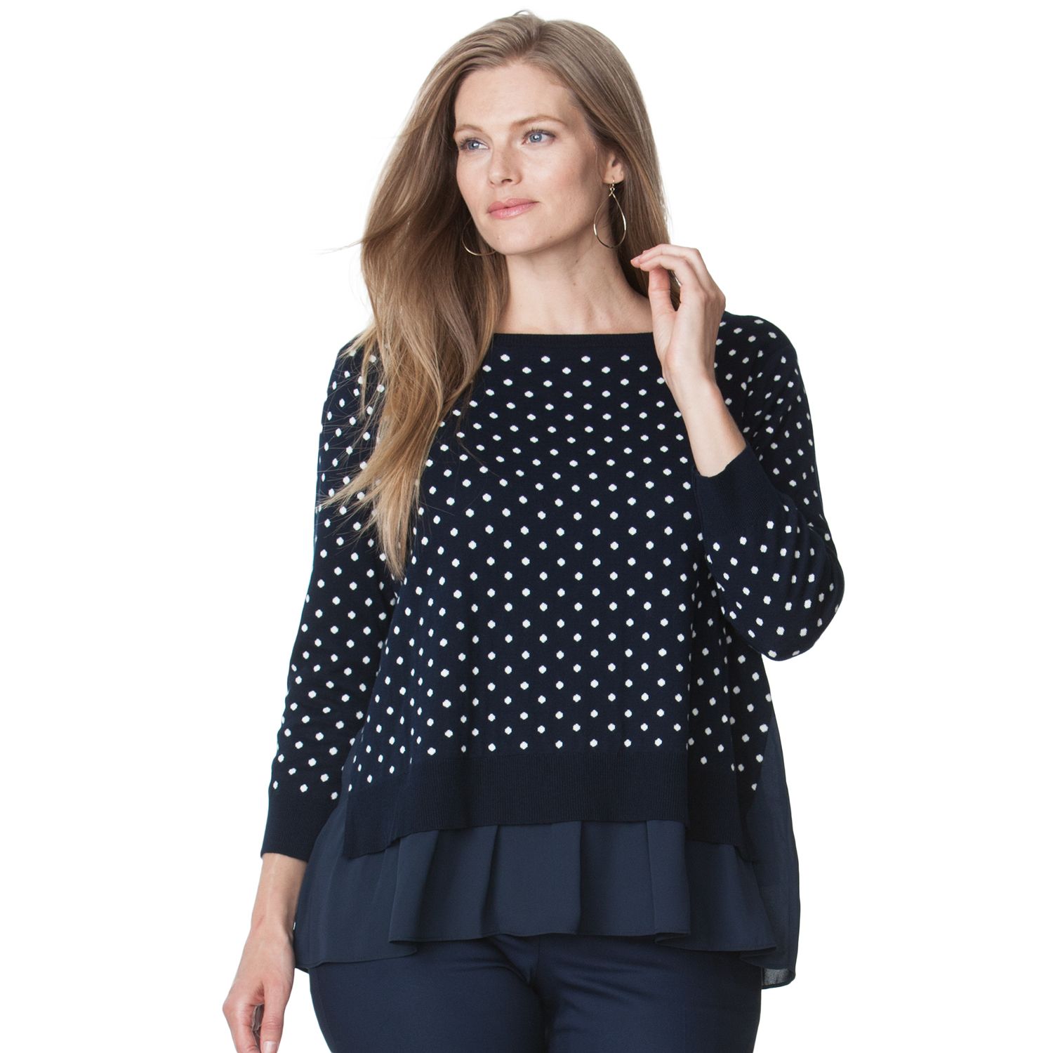 kohls polka dot sweater