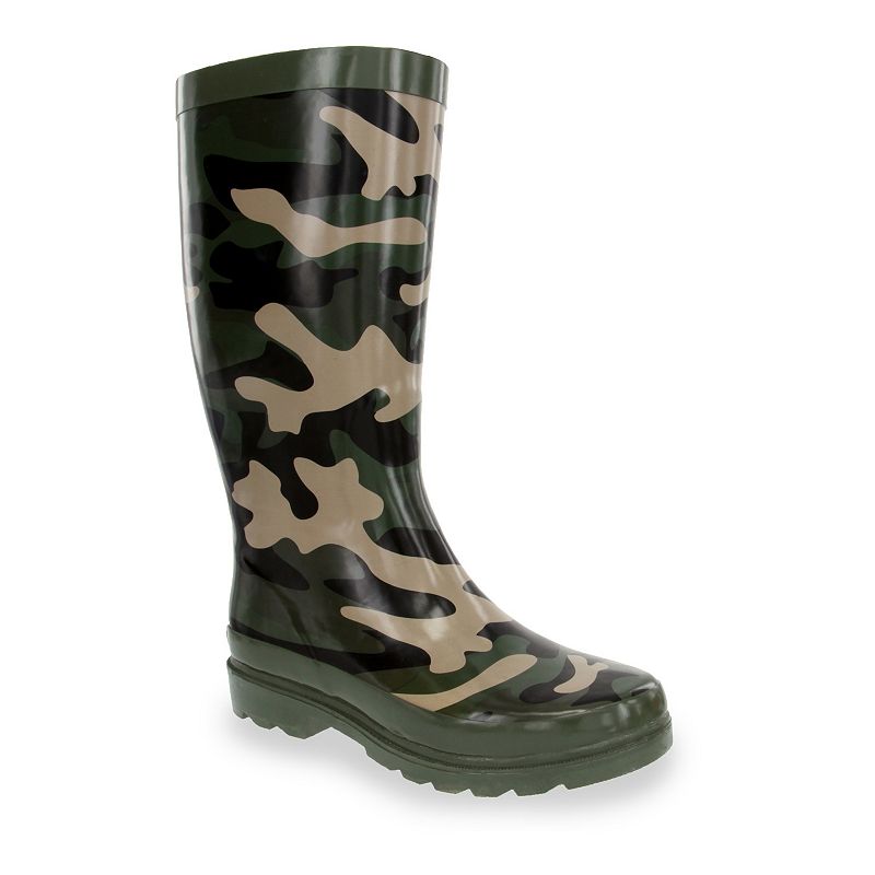 UPC 193605128870 product image for sugar Raffle Women's Waterproof Rain Boots, Girl's, Size: 7, Green | upcitemdb.com