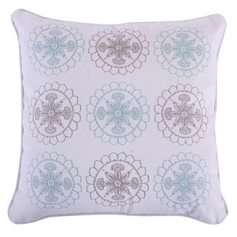 Spruce Spa Embroidered Throw Pillow