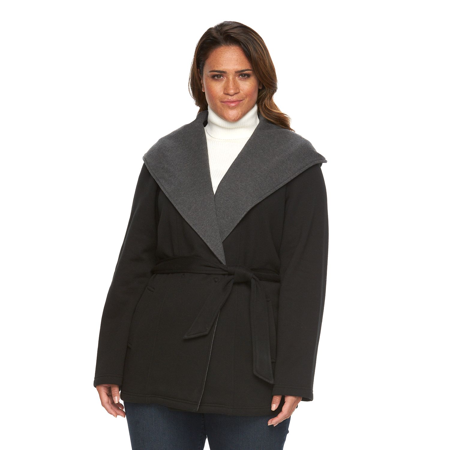 plus size wrap jacket