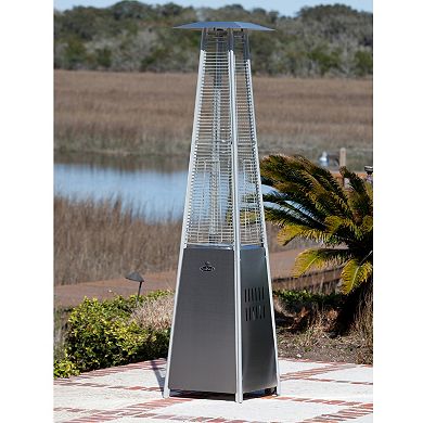 Fire Sense Stainless Steel Pyramid Flame Patio Heater
