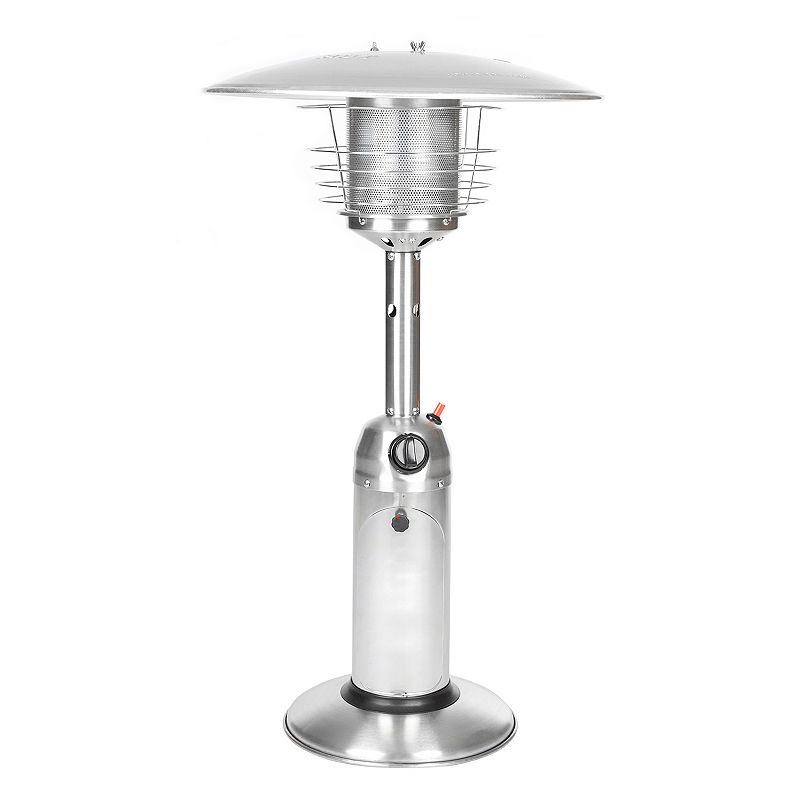 Fire Sense Stainless Steel Tabletop Patio Heater, Silver