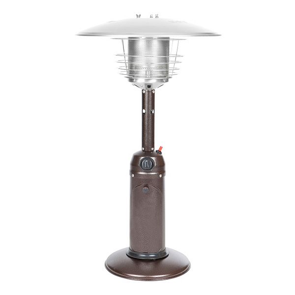 Fire Sense Hammered Bronze Tone Tabletop Patio Heater