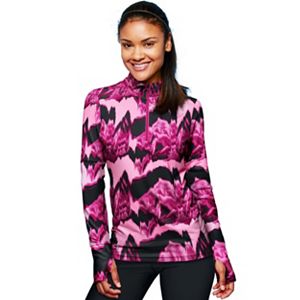 Women's Champion Thermatrix 1/4-Zip Graphic Print Base Layer Top