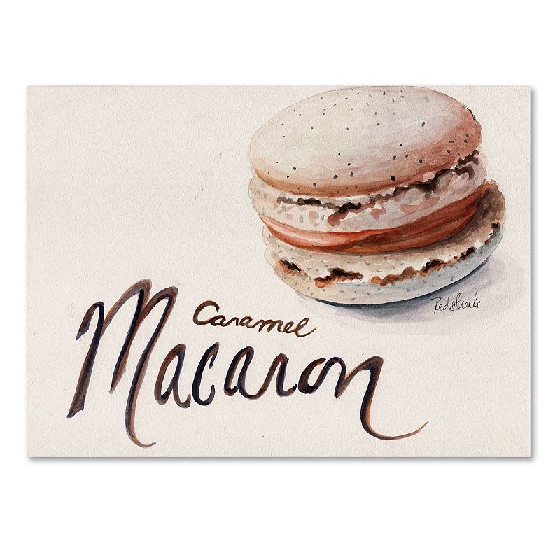Trademark Fine Art Caramel Macaron Canvas Wall Art, Brown, 14X19