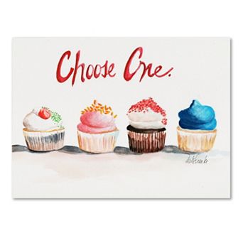 Trademark Fine Art Choose One with Words Canvas Wall Art