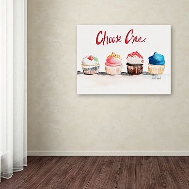 Trademark Fine Art Choose One with Words Canvas Wall Art