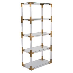 Safavieh Hayley Glass Bookshelf