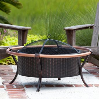 Fire Sense Copper Finish Fire Pit