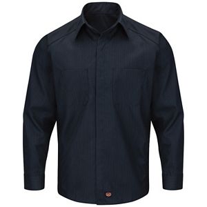 Big & Tall Red Kap Classic-Fit Striped Button-Down Shirt