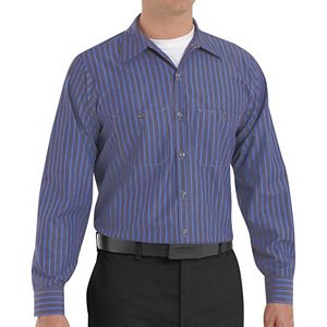 Big & Tall Red Kap Striped Work Shirt