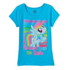 Girls 4-6x My Little Pony Rainbow Dash Glitter Tee