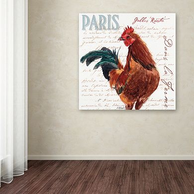 Trademark Fine Art Dans la Ferme Rooster II Canvas Wall Art