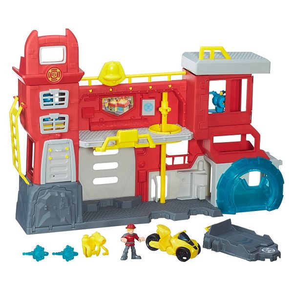 Playskool Heroes Transformers Rescue Bots Griffin Rock Firehouse Headquarters By Hasbro - build roblox models for you by cody star